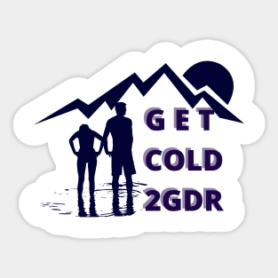 Getting Cold Together Sticker